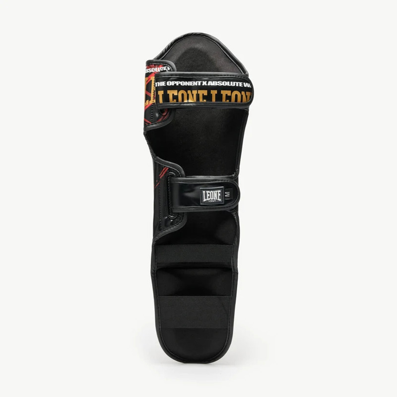 Leone Shinguards MMA CAGE- red